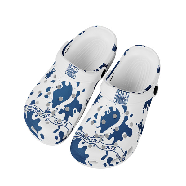 Women's Indianapolis Colts Bayaband Clog Shoes 002 Women's Indianapolis Colts Bayaband Clog Shoes 002